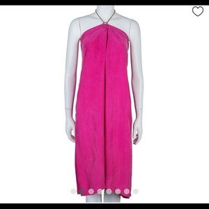 Diane von Furstenberg Maui Silk Dress in Fushia.